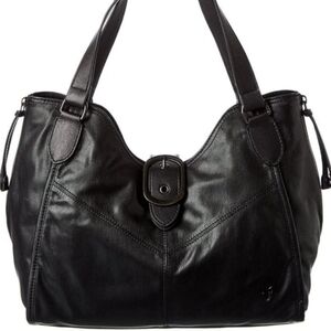 Frye Black Leather Shoulder Bag
